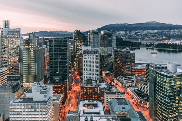 Vista aerea de Vancouver